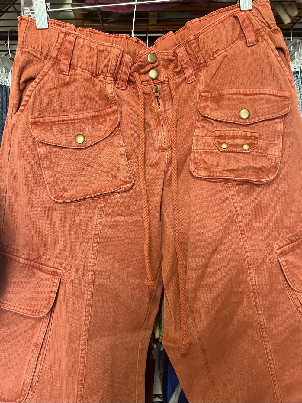 We The Free By Free People:Tahiti Cargo Pant|Cinnamon| NWT - Picture 6 of 11